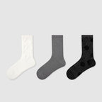 【3足セット】フリー トレンドアイテム チェック柄 花模様 レディースソックス フリー デザイン12