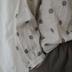 M-2XL 綿麻 レトロ スタンドネック カジュアル シャツ M 写真通り