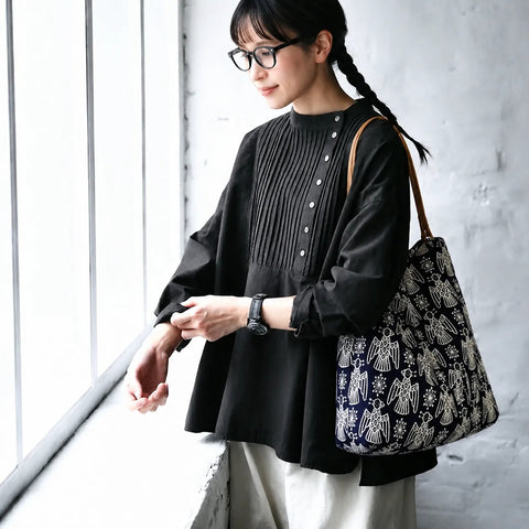 好印象MAX♡ ナチュラル モリ系 刺繍 レディースバッグ フリー グリーン
