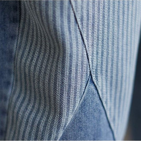 M-3XL 普通のデニムじゃ ちょっと物足りない M ブルー
