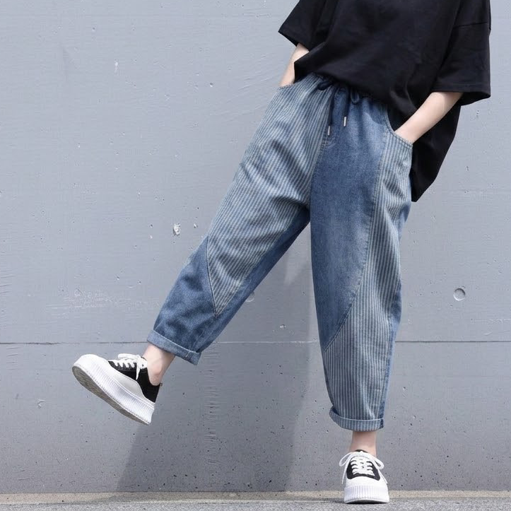 M-3XL 普通のデニムじゃ ちょっと物足りない M ブルー
