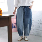 M-3XL 普通のデニムじゃ ちょっと物足りない M ブルー