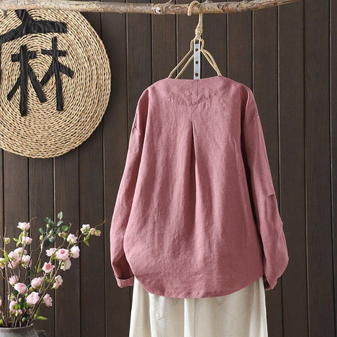 M-2XL 大人のナチュラル 長く着られる ゆったり きれいめ カーディガン M ピンク