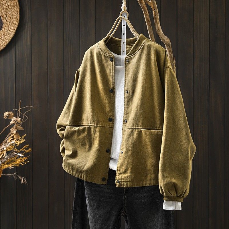 L-2XL 季節の変わり目 ゆったり きれいめ ジャケット L ブラック