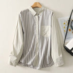 L-2XL 切替ディテールを活かした、フェイクレイヤードシャツ 2XL ベージュ