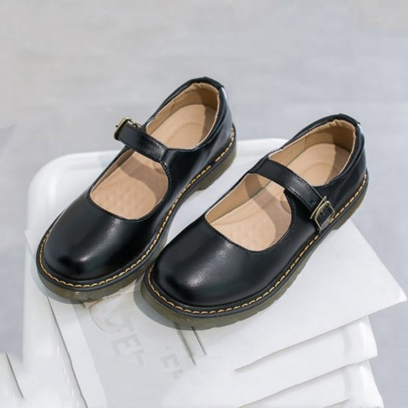 22.5-25cm ゆっくり歩きたい日に 履きたいフラットシューズ 22.5 ブラック