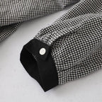 M-2XL レトロ チェック柄 ボタン 長袖 Aライン ワンピース M 写真通り