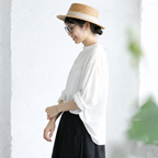 M-2XL さりげない甘さ なみなみレースの大人ブラウス M ホワイト