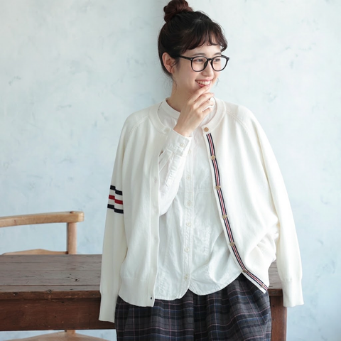 S-2XL 季節をつなぐ 大人のニットカーディガン S ブラック