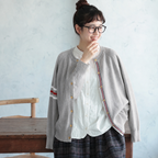S-2XL 季節をつなぐ 大人のニットカーディガン S ブラック