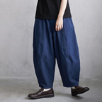 S-2XL 耐久性 リラックス感 シンプル 無地 ナチュラル カジュアルパンツ S ブルー