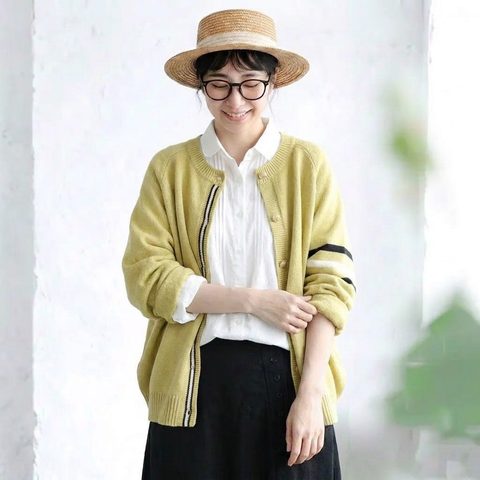 S-3XL everyday な ニットカーディガン S ピンク