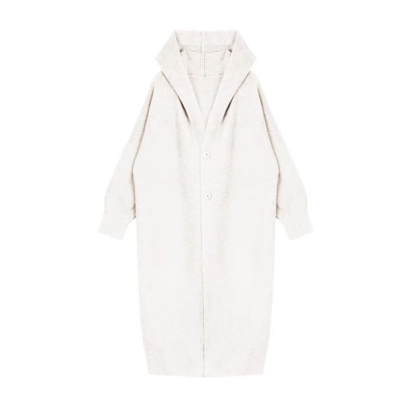 XS-2XL 新商品＆再入荷 長袖 無地 フード付き カーディガン XS ダークグレー