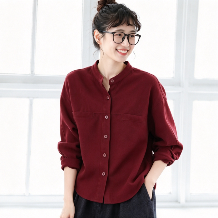 毎日モテ続けちゃう！M-2XL レトロ 着回し ゆったり 長袖 ポケット付き ジャケット M ダークグレー