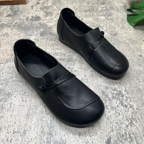 22.5-25.5cm 一日履いていたい やわらかフラットシューズ 22.5 ブラック