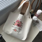 早い者勝ちです! キャンパス ハンドバッグ 通学 大容量 トートバッグ キャンバスバッグ フリー 写真通り1