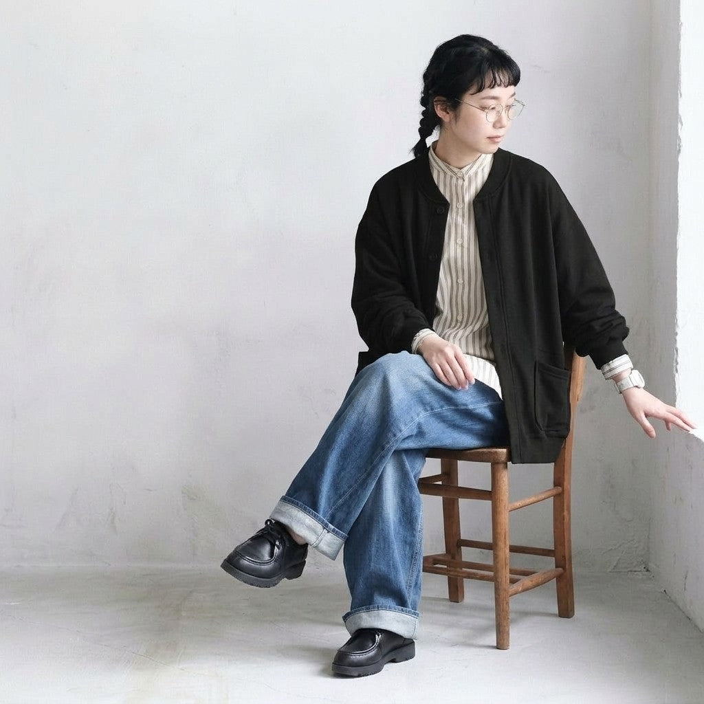 ゆったりシルエットが可愛らしい、万能アウターブルゾン M グレー