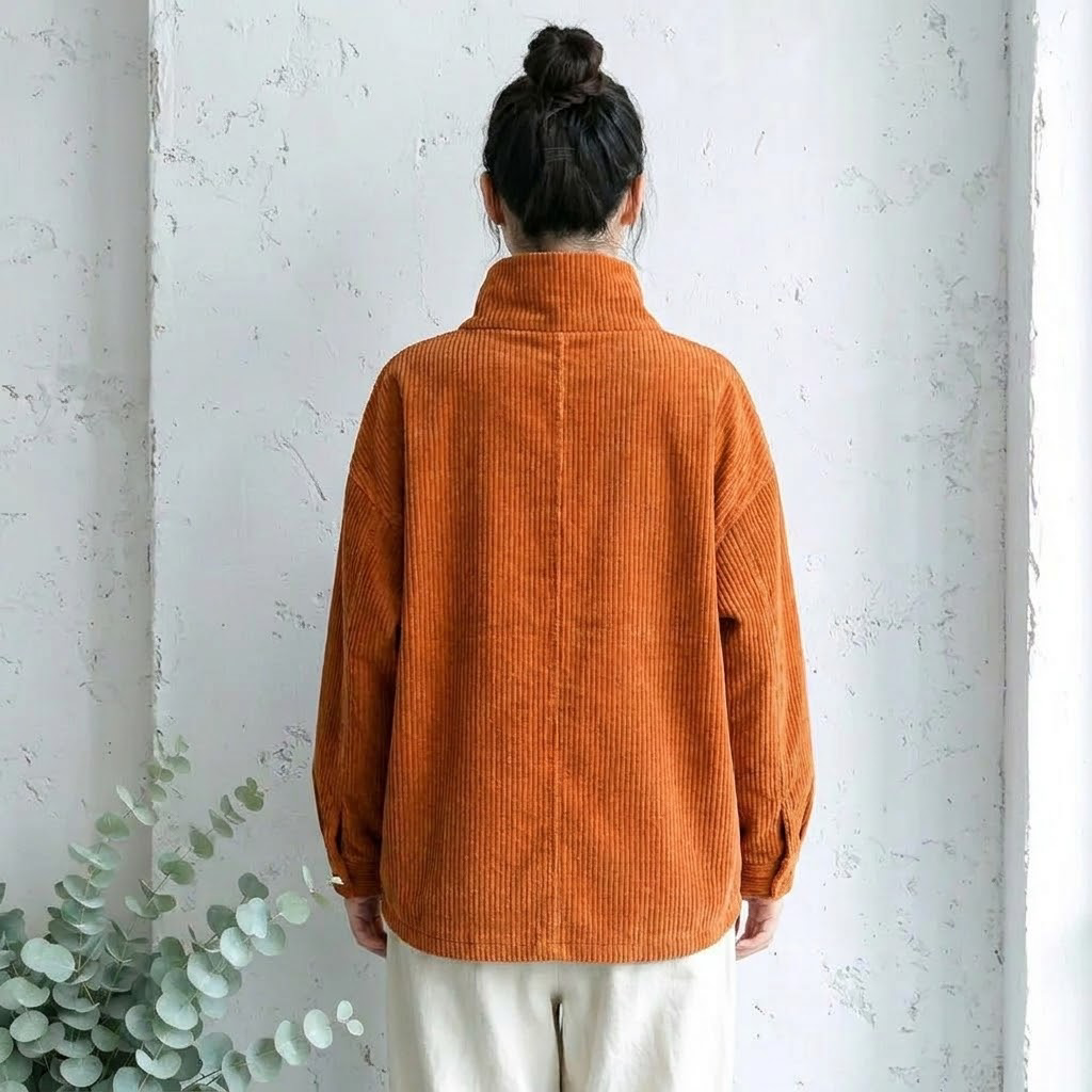 S-3XL ひとクセ仕立ての 気ままなジャケット S オレンジレッド