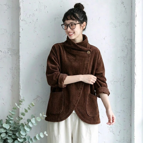 S-3XL ひとクセ仕立ての 気ままなジャケット S オレンジレッド