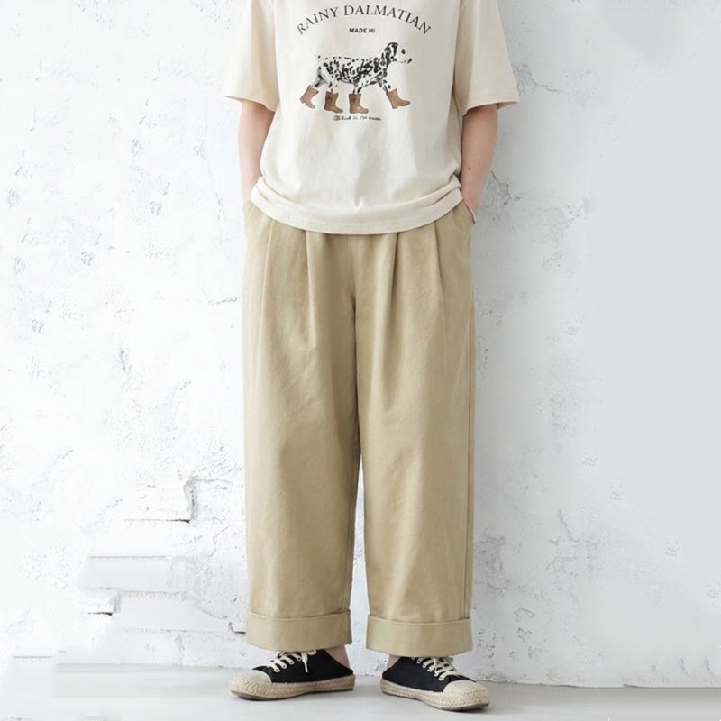 [3点セット] S-2XL 秋の小道を歩くための ベスト+シャツ+パンツ S パンツ/単品