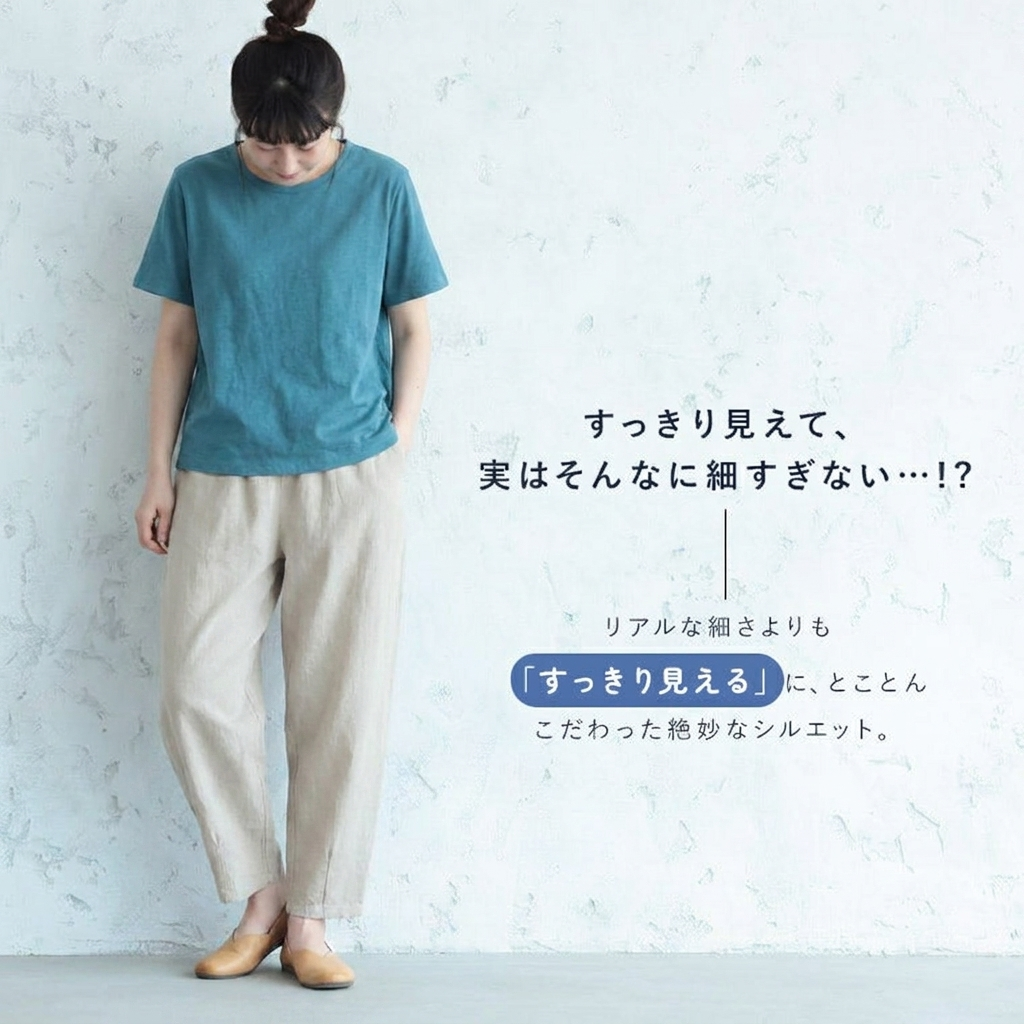 M-5XL 綿麻 すっきり見え アンクル丈（9分丈） 無地 きれいめ系 カジュアルパンツ M ホワイト
