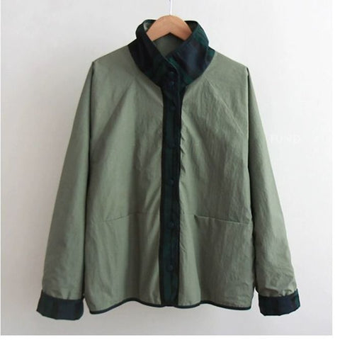 前後2way S-XL 今季大注目 長袖 無地/チェック柄 ボタン シンプル ジャケット S 写真通り