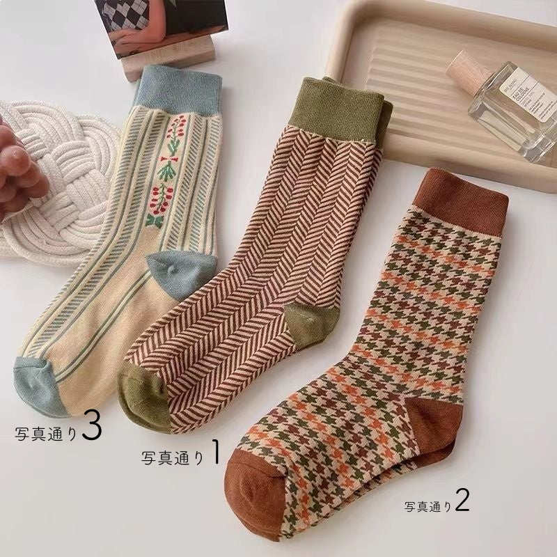 毎日モテ続けちゃう！ 女性用ソックス フリー 1+2+3（3足）