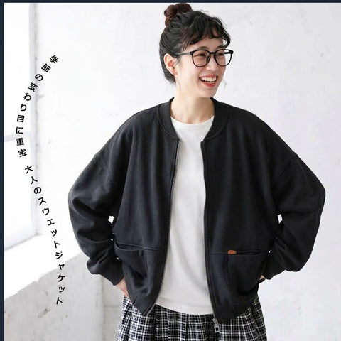 M-4XL 季節の変わり目に重宝 大人のスウェットジャケット 商品画像