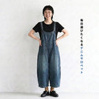 デニムサロペットとトップス：半袖Tシャツとの着用と紹介文