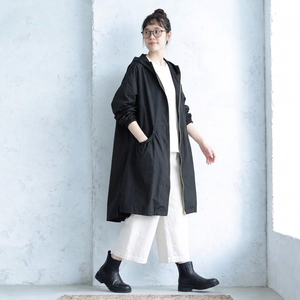 M-5XL やさしい大人の うしろ姿なトレンチコート M キャラメル