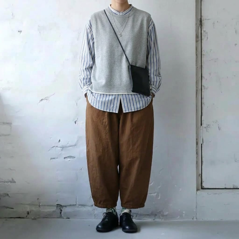 S-2XL 耐久性 リラックス感 シンプル 無地 ナチュラル カジュアルパンツ S ブルー