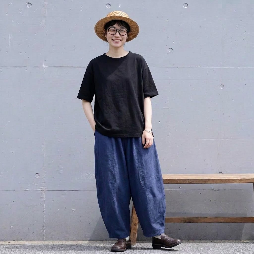 S-2XL 耐久性 リラックス感 シンプル 無地 ナチュラル カジュアルパンツ S ブルー