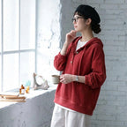 S-4XL 秋冬新作 無地 上品見え 柔らかい 定番シンプル Tシャツ 4XL レッド