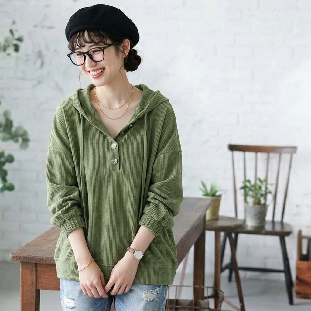S-4XL 秋冬新作 無地 上品見え 柔らかい 定番シンプル Tシャツ 4XL グリーン