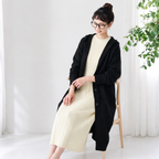 XS-2XL 新商品＆再入荷 長袖 無地 フード付き カーディガン 2XL ブラック