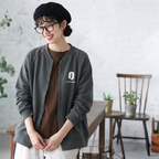 M-3XL 秋仕様 ジップアップ 薄手仕様 カジュアル パーカージャケット M ピンク