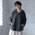 M-3XL 超人気 フード付き  長袖 無地 シンプル Tシャツ M グレー