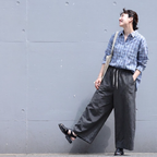 【コットン】M-2XL  ポケット付き 無地 上品見え シンプル カジュアルパンツ M グレー