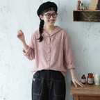 M-2XL 女性に大人気 綿麻 耐久性 シンプル フード付き 無地 プリント シャツ M ホワイト