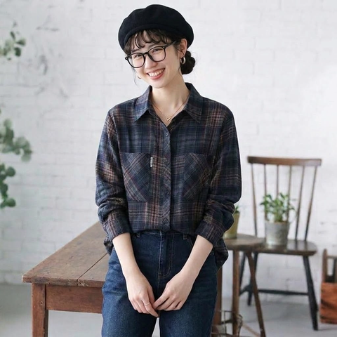L-5XL 大好評レビュー 柔らかい チェック柄 長袖 シャツ L 写真通り