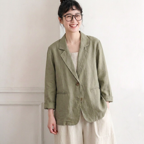M-2XL レトロ ゆったり きれいめ シンプル 風合い豊か ジャケット 2XL グリーン