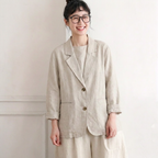 M-2XL レトロ ゆったり きれいめ シンプル 風合い豊か ジャケット 2XL アイボリー