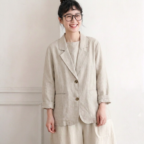 M-2XL レトロ ゆったり きれいめ シンプル 風合い豊か ジャケット 2XL アイボリー
