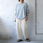 L-6XL 存在感抜群 アンクル丈（9分丈） 無地 ポケット付き スリム効果 カジュアルパンツ L グレー