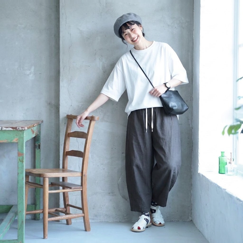 【コットン】M-2XL  ポケット付き 無地 上品見え シンプル カジュアルパンツ 2XL グレー