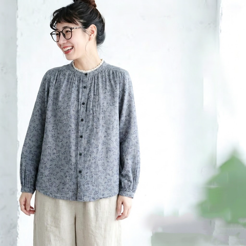 M-2XL 落ち着いたカラー きれいめ シャツ M グレー