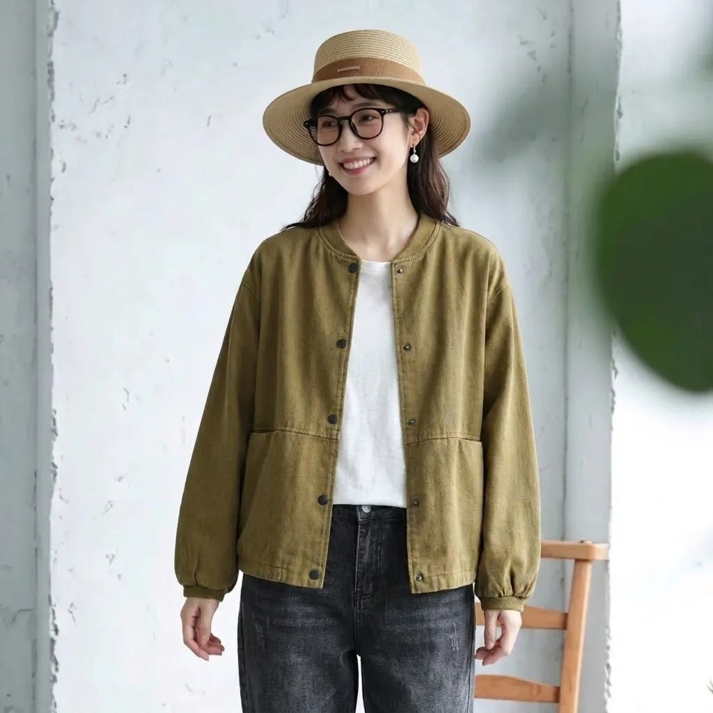 L-2XL 季節の変わり目 ゆったり きれいめ ジャケット L ブラック