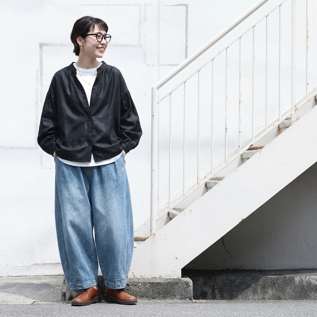 M-3L  デニム  無地 休日/外出  ジーンズ M ライトブルー