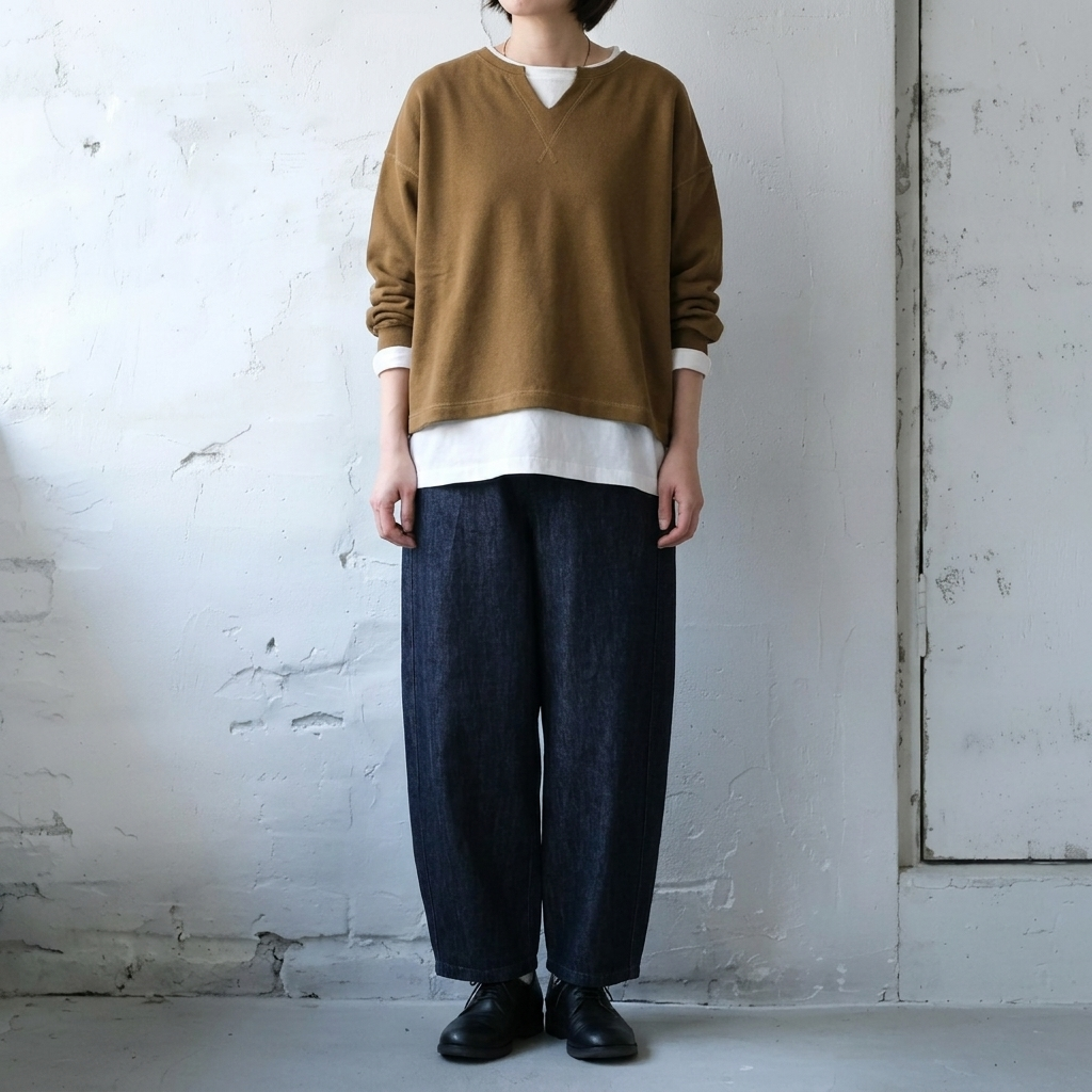M-XL  デニム 無地  コーディネート ロング丈 通気性良い ナチュラル ジーンズ M デニムブルー