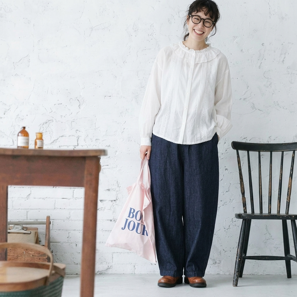 M-XL  デニム 無地  コーディネート ロング丈 通気性良い ナチュラル ジーンズ M デニムブルー